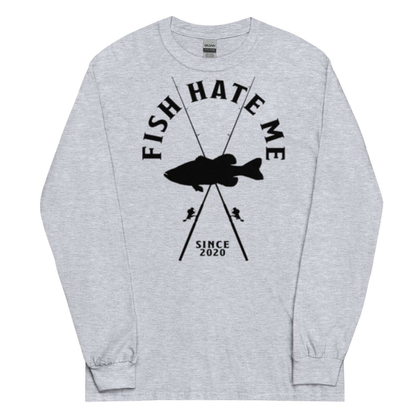 Men’s Long Sleeve Shirt- FISH HATE ME