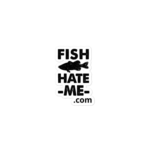 Fish Hate Me.COM- Bubble-free stickers