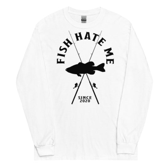 Men’s Long Sleeve Shirt- FISH HATE ME